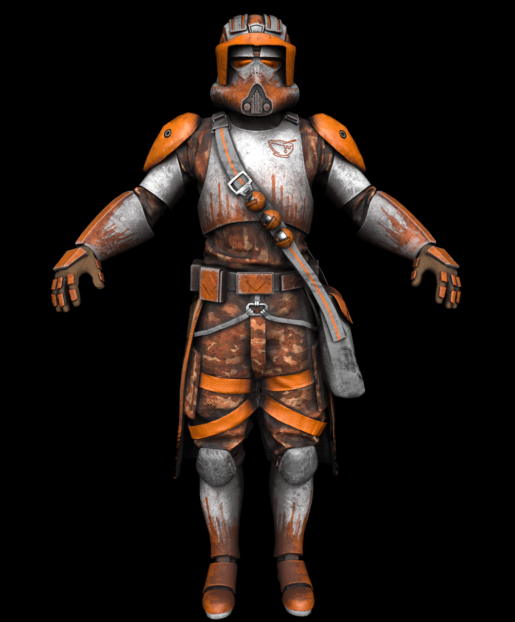 Soup armor — front view