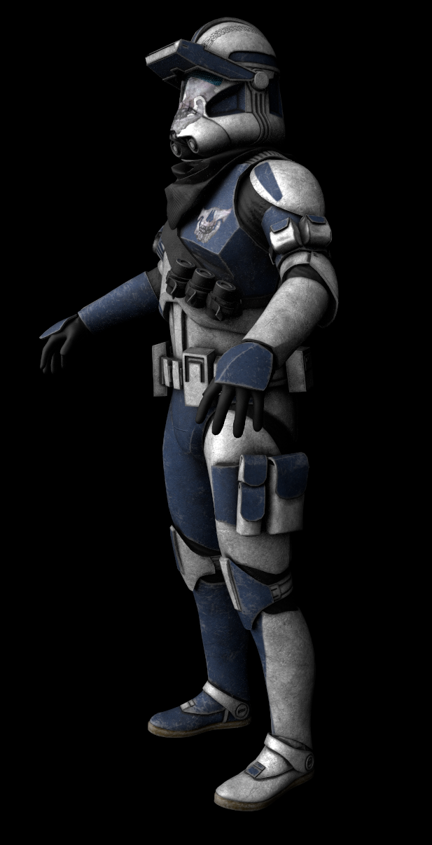 Skull armor — side view